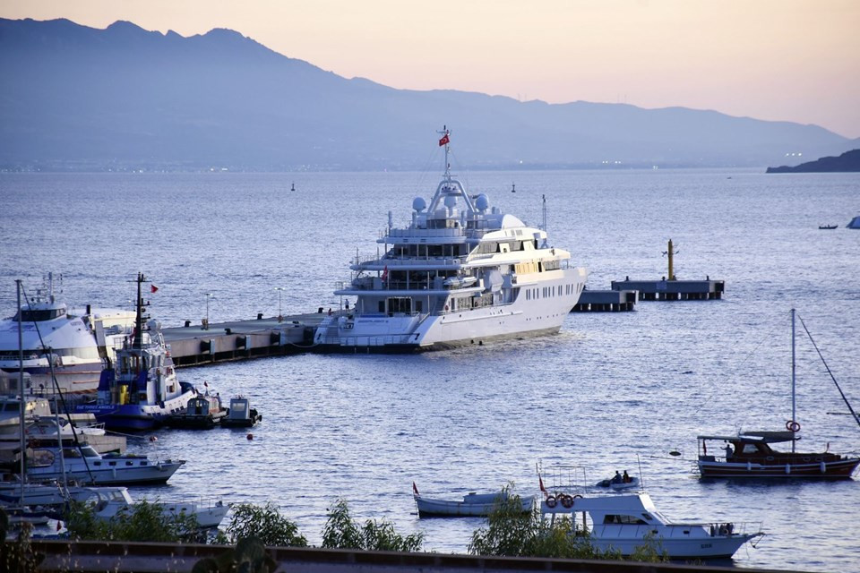 Yüzen saray Bodrum'da