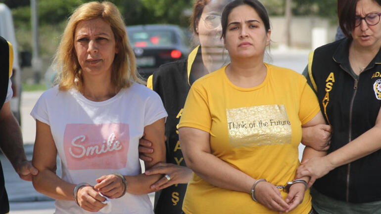 Cinayet zanlısı kadınların tişörtleri dikkat çekti