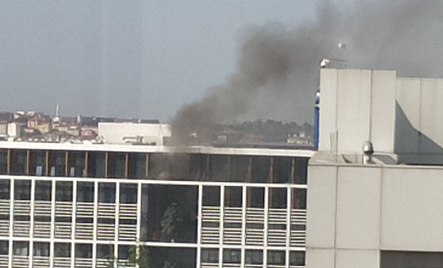 İstanbul’da üniversitede yangın çıktı