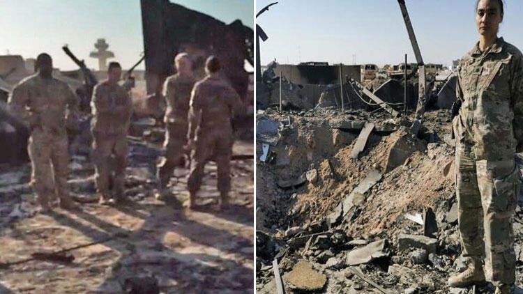 İran'ın vurduğu ABD üssünün içinden ilk görüntüler
