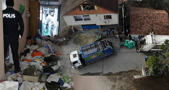 İstanbul'da çöp ev şaşkınlığı! Tam 20 ton çöp çıktı