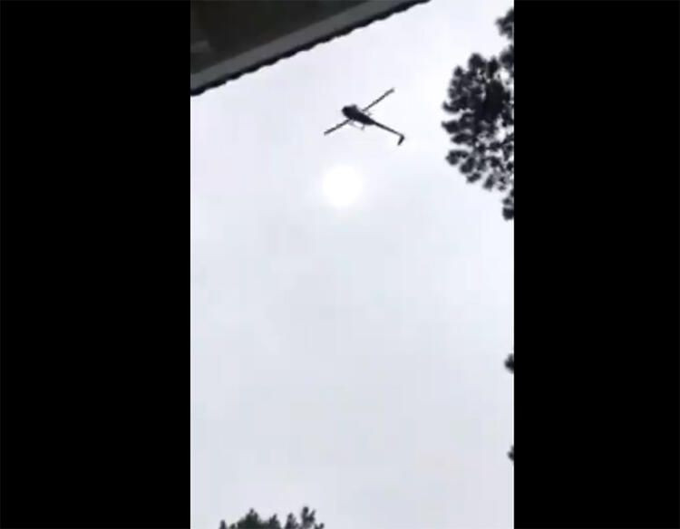 Ünlü iş adamının havuzuna helikopterden domuz attılar!