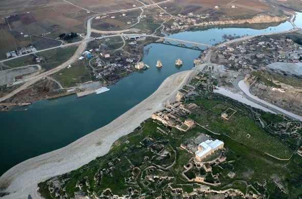 Hasankeyf'te sular yükselmeye başladı