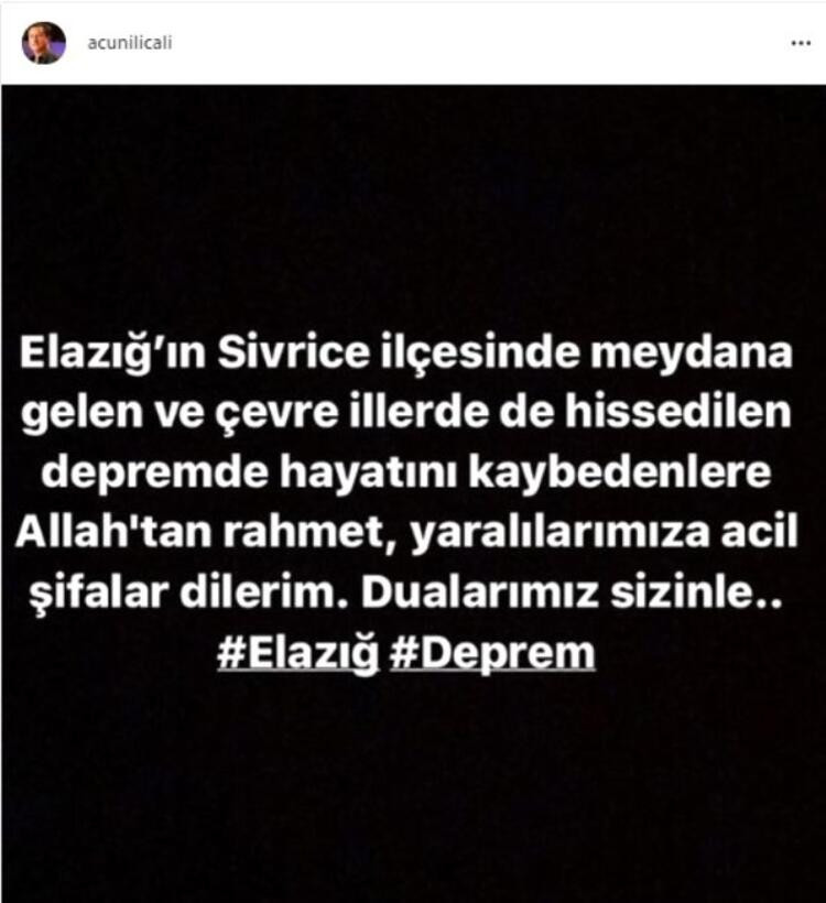 ''Üzüntüden gözümü kırpmadım...'' Ünlülerden deprem mesajları