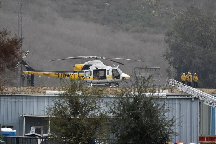 Kobe Bryant'ın öldüğü helikopter kazasından ilk kareler