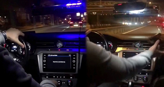 İstanbul'da silahlı ve çakarlı maganda terörü kamerada