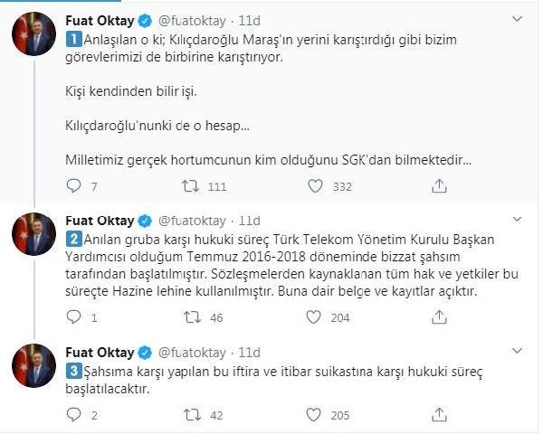 Fuat Oktay'dan Kılıçdaroğlu'na ''hortumcu'' yanıtı - Resim : 1