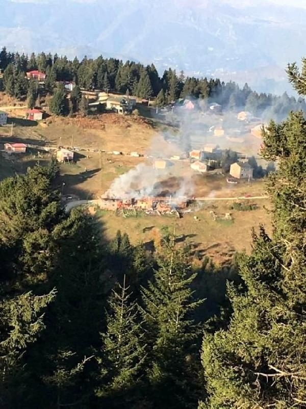 Karadağ Yaylası’nda büyük yangın!
