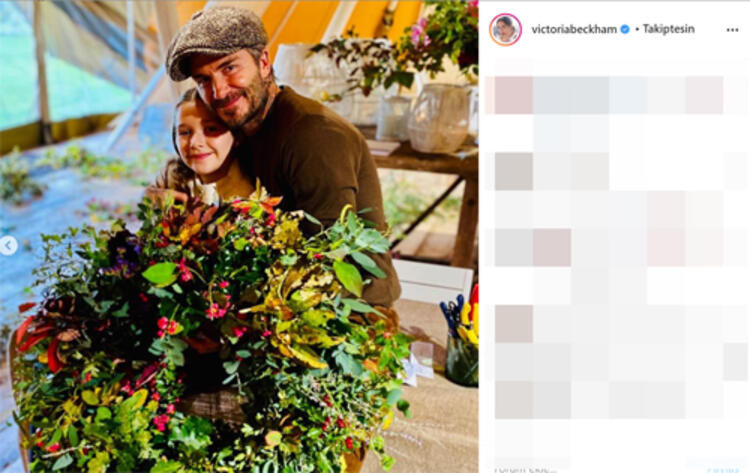 Beckham'ın kızını dudağından öpmesi sosyal medyayı karıştırdı
