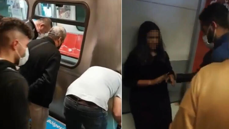 İstanbul metrosunda raylara düşen genç kızın mucize kurtuluşu
