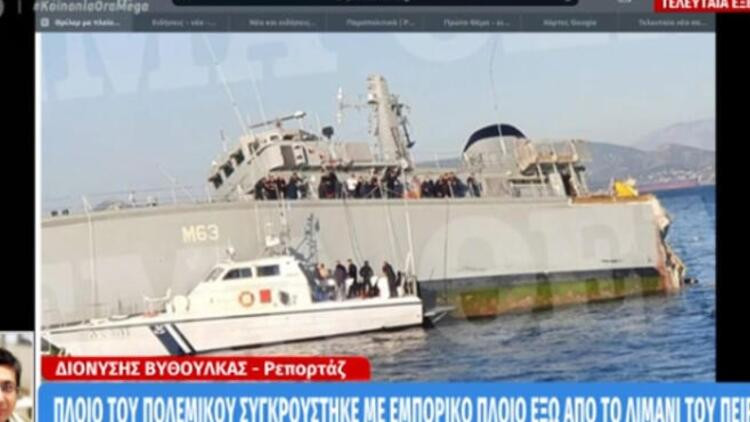 Yunanistan'da donanma gemisi battı!