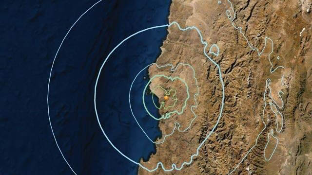 Şili'de 5.8 büyüklüğünde deprem!