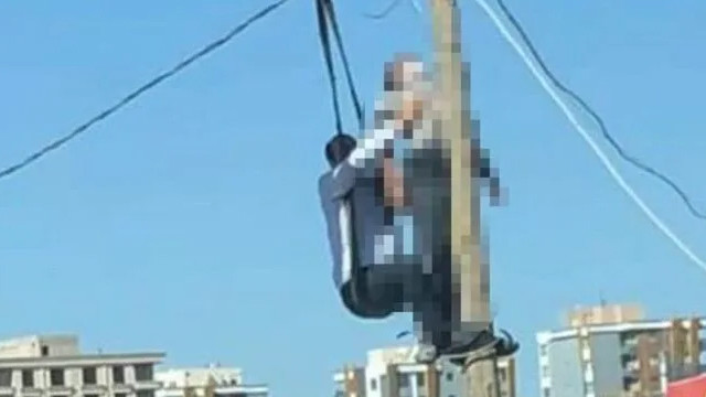 Tamir için çıktığı direkte akıma kapılarak öldü