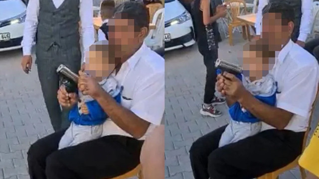 2 yaşındaki torununun eline tutuşturduğu silahı ateşledi!
