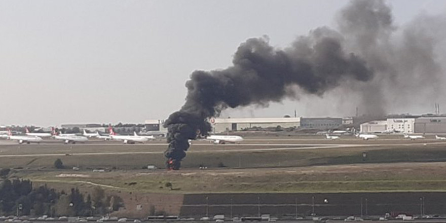 Atatürk Havalimanı'nda yangın çıktı