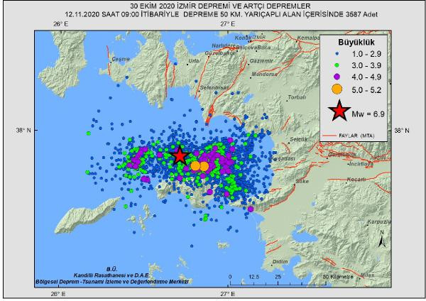 İzmir'de deprem fırtınası sürüyor! 13 günde 3 bin 587 artçı - Resim : 1