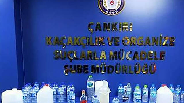 Çankırı’da 19,5 litre sahte içki ele geçirildi