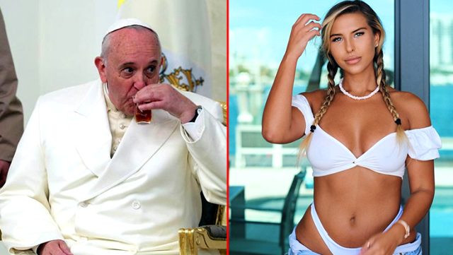 Papa Francis, ünlü modelin fotoğrafına ''like'' attı