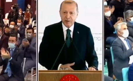 Erdoğan'dan kendisini alkışlamayanlara sitem