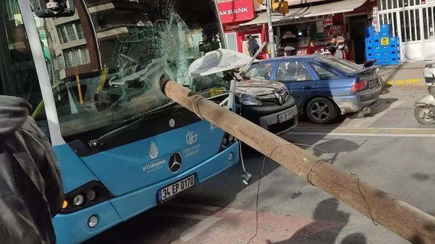 Otobüsün camından direk girdi
