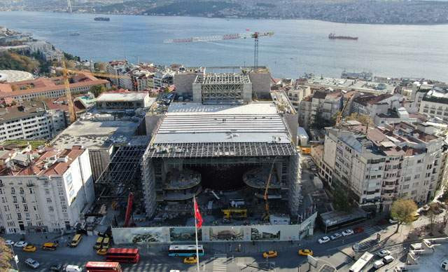 Yeni AKM inşaatında son durum böyle görüntülendi