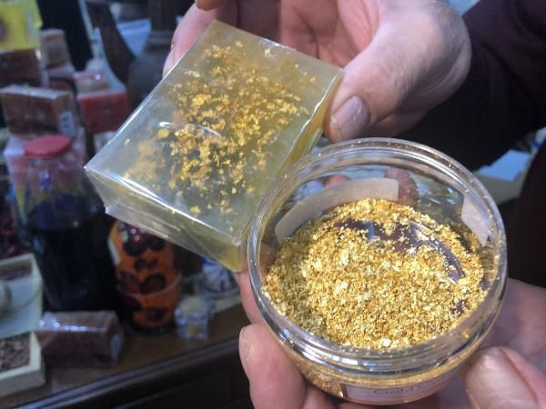 Tanesi 400 lira olan altınlı sabun, 4 ülkeye ihraç ediliyor