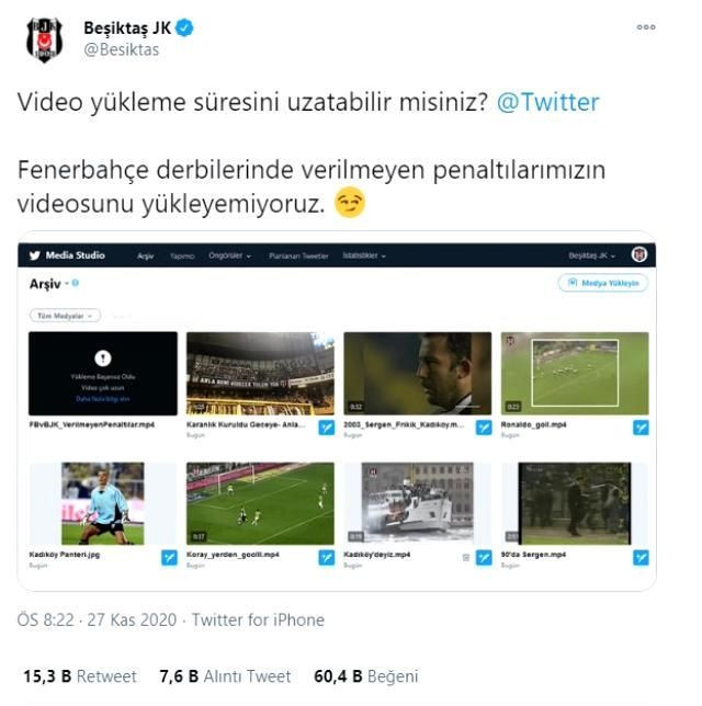 Beşiktaş'tan Fenerbahçe'ye olay gönderme!