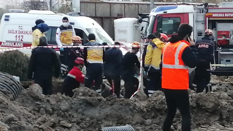 Ankara’da 2 işçi göçük altında kalarak yaşamını yitirdi