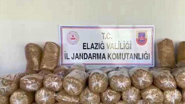 Elazığ'da 360 kilogram kaçak tütün ele geçirildi