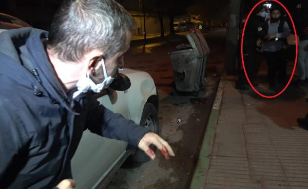 Yasağa rağmen sokağa çıkan boksör, muhabirin burnunu kırdı