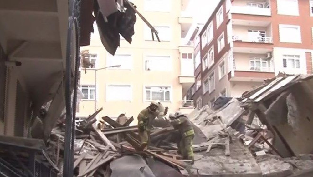 İstanbul'da çöken binadan ilk görüntüler - Resim: 2