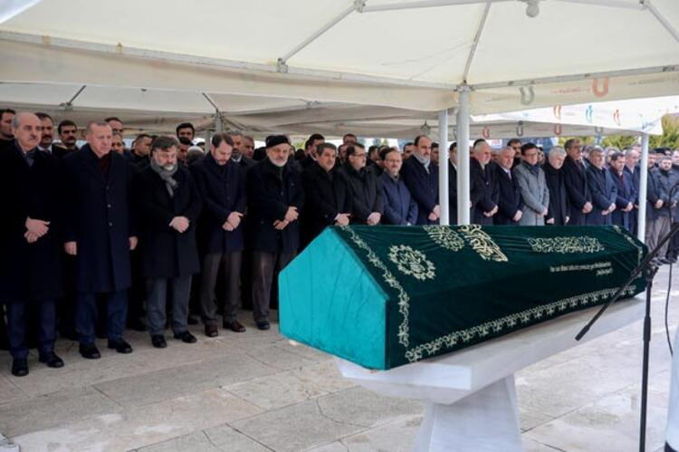 Cumhurbaşkanı Erdoğan cenaze törenine katıldı
