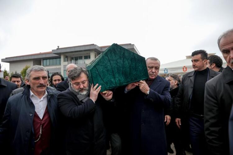 Cumhurbaşkanı Erdoğan cenaze törenine katıldı