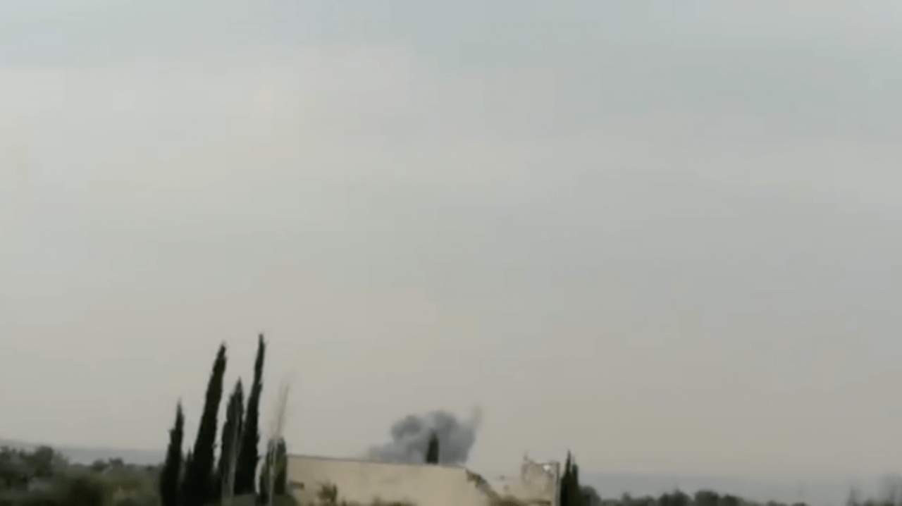 Rus uçakları Suriye'de hedefleri vururken böyle görüntülendi