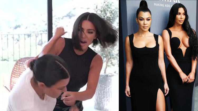 Kardashian kardeşler yumruk yumruğa!