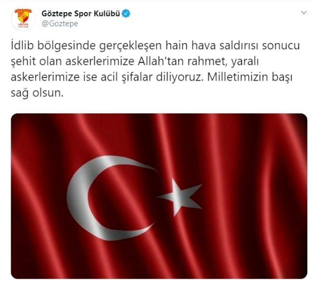 Türk sporu İdlib saldırısına sessiz kalmadı !