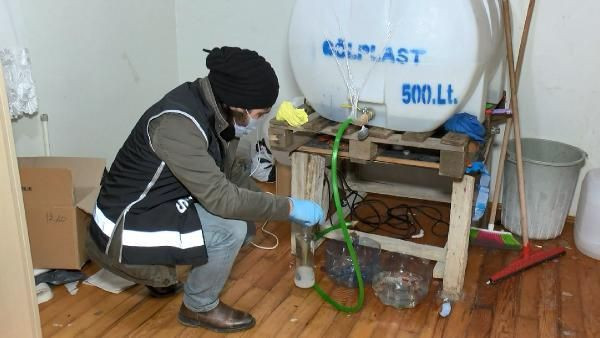 Büyükçekmece'de sahte içki operasyonu