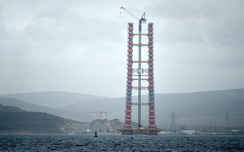 Çanakkale Köprüsü’nün kule yüksekliği 230 metreye ulaştı - Resim: 2