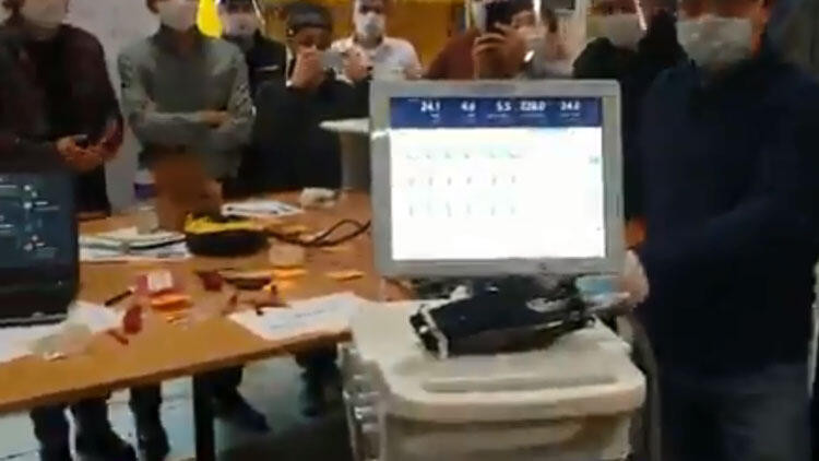 Yerli solunum cihazı ilk kez ortaya çıktı