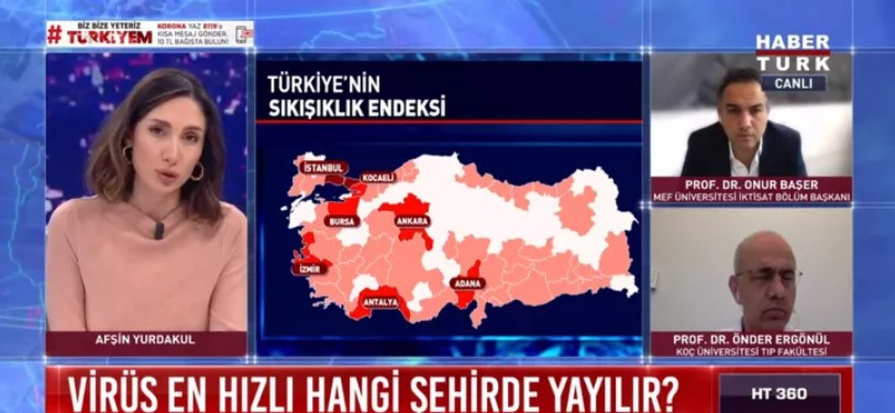 Canlı yayında koronavirüs için Türkiye'deki en tehlikeli iller sıralandı !