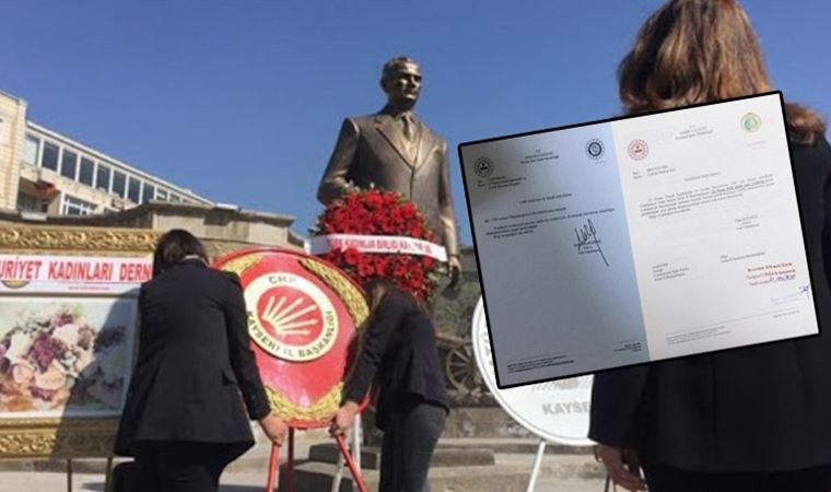 CHP'nin Atatürk Anıtı'na çelek koymasına İzmir'de izin var Ankara'da yok