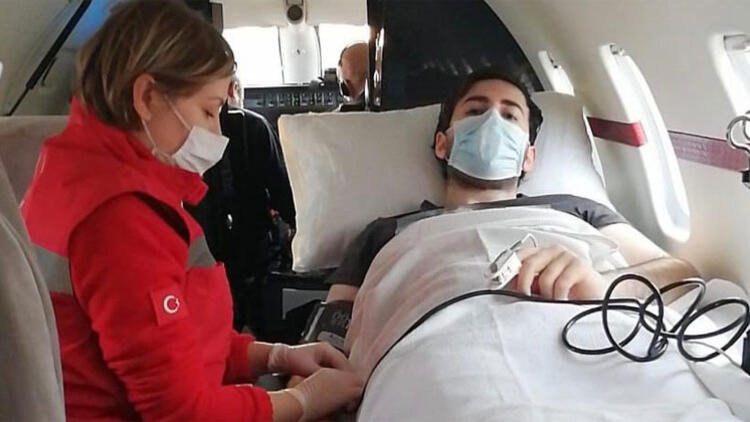 Bir Türk daha ambulans uçakla yurda getirildi