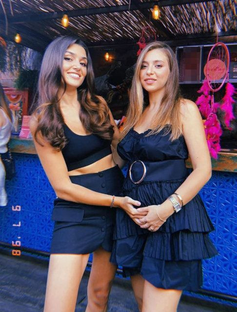 Hande Erçel 4 aylık yeğeniyle pozlarını paylaştı