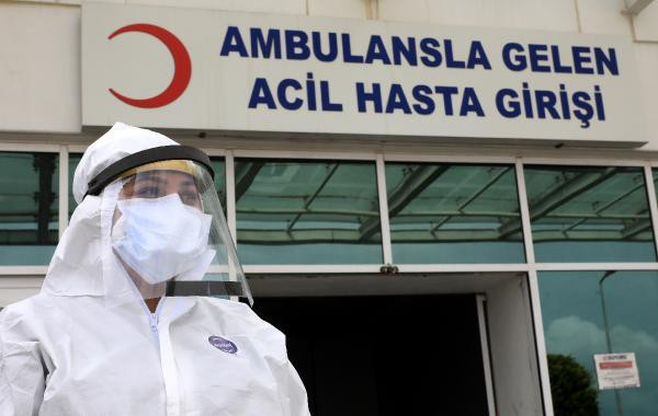Pandemi hastanesi böyle görüntülendi