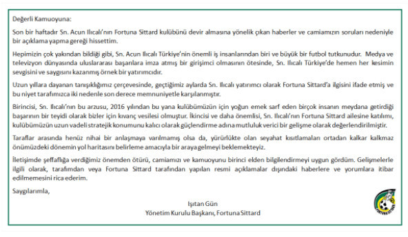 Acun Ilıcalı'nın satın almak istediği kulübün Türk başkanından resmi açıklama!