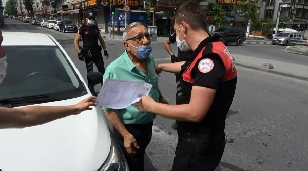 Sultangazi'deki izin kağıdı kontrol edilen vatandaş polisin üzerine yürüdü!