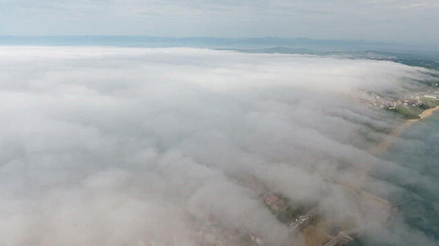 Sinop'ta sis bulutu görüş mesafesini 20 metrenin altına düşürdü