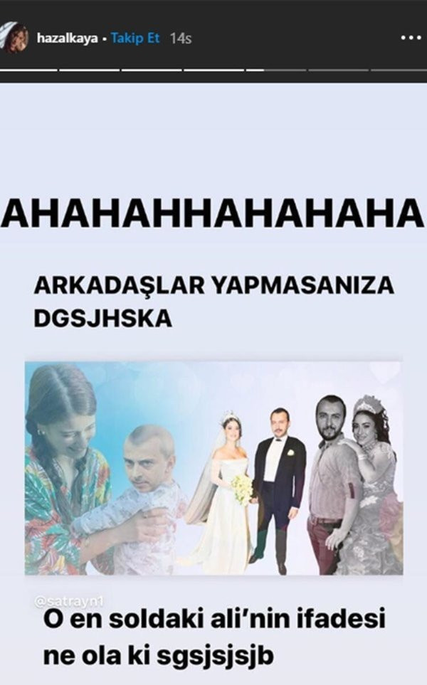 Hazal Kaya oğlu Fikret Ali’nin capslerini paylaştı