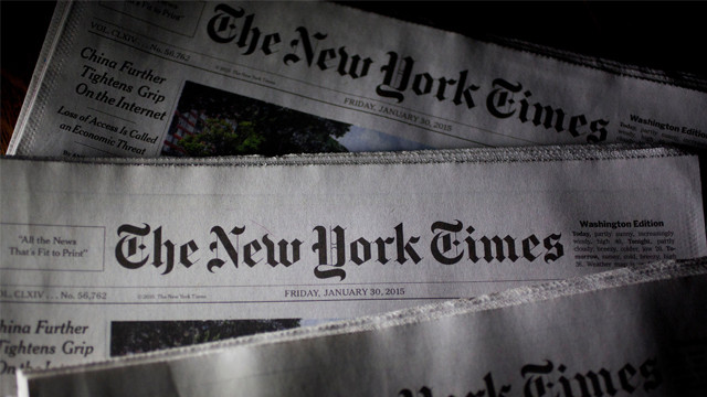 New York Times'tan çarpıcı manşet! 