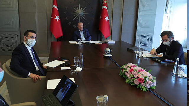 Cumhurbaşkanı Erdoğan'dan videokonferans ile bayramlaşma